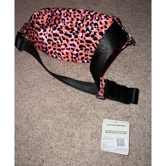 New Fabletics Modular Fanny Pack Flash Orange Safari Spots - Picture 5 of 7